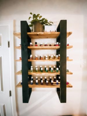 Modern Ladder Storage Shelves for Essential Oils